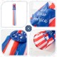Glitzhome 60.25"H Patriotic Americana Star Windsocks