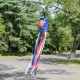 Glitzhome 44"H Set of 2 Patriotic Americana Hat/Firecracker Windsocks