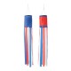 Glitzhome 44"H Set of 2 Patriotic Americana Hat/Firecracker Windsocks