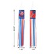 Glitzhome 44"H Set of 2 Patriotic Americana Hat/Firecracker Windsocks