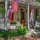 Glitzhome 44"H Set of 2 Patriotic Americana Hat/Firecracker Windsocks