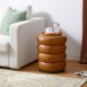 Glitzhome Modern Coffee Upholstered Storage Ottoman or Accent Stool