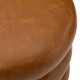 Glitzhome Modern Coffee Upholstered Storage Ottoman or Accent Stool