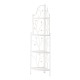 Glitzhome 52"H 4-Tiered White Metal Corner Shelf Plant Stand or Storage Rack