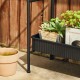 Glitzhome 68"H 3-Tiered Black Metal Shelf Planter Stands or Storage Rack