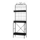 Glitzhome 68"H 3-Tiered Black Metal Shelf Planter Stands or Storage Rack