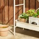 Glitzhome 68"H 3-Tiered Black Metal Shelf Planter Stands