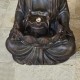 Glitzhome 28.25"H Zen Style Meditating Buddha Statue Polyresin Outdoor Fountain with Pump and LED Light (KD)