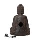 Glitzhome 28.25"H Zen Style Meditating Buddha Statue Polyresin Outdoor Fountain with Pump and LED Light (KD)