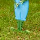 Glitzhome 36"H Multi-functional 3-in-1 Metal Standing Frog Garden Yardstake, Wall Decor, Floor Decor (KD)