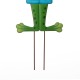 Glitzhome 36"H Multi-functional 3-in-1 Metal Standing Frog Garden Yardstake, Wall Decor, Floor Decor (KD)