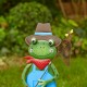 Glitzhome 36"H Multi-functional 3-in-1 Metal Standing Frog Garden Yardstake, Wall Decor, Floor Decor (KD)