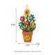 Glitzhome 22"H Wooden Blooming Flowers Wall Decor