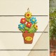 Glitzhome 22"H Wooden Blooming Flowers Wall Decor