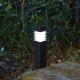 Glitzhome 15.25"H Set of 6 Solar Powered Transparent Texture Lens Pathway Stake Light (KD)
