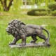 Glitzhome 24.5"L MGO Bronze Walking Lion Garden Statue