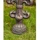 Glitzhome 21.25"H MGO Bronze Standing Fleur De Lis Garden Statue