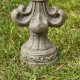 Glitzhome 21.25"H MGO Standing Fleur De Lis Garden Statue