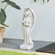 Glitzhome 20.5"H MGO Standing Archangel Garden Statue