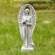 Glitzhome 20.5"H MGO Standing Archangel Garden Statue