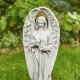 Glitzhome 20.5"H MGO Standing Archangel Garden Statue