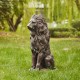 Glitzhome 27.75"H Oversized MGO Bronze Sitting Lion Garden Statue