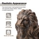 Glitzhome 27.75"H Oversized MGO Bronze Sitting Lion Garden Statue