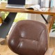 Glitzhome Russet Leatherette Gaslift Adjustable Swivel Office Chair