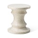 Glitzhome 18.25" Multi-functional MGO Faux Terrazzo Chess Garden Stool or Planter Stand or Accent Table