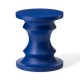 Glitzhome 18.25"Multi-functional MGO Cobalt Blue Chess Garden Stool or Planter Stand or Accent Table