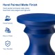 Glitzhome 18.25"Multi-functional MGO Cobalt Blue Chess Garden Stool or Planter Stand or Accent Table