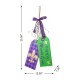 Glitzhome 25.5"H Happy Mardi Gras  Day Wooden Bookmark Door Hanger