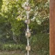 Glitzhome 8.5ft 15-Piece Faux Copper Cup Shaped Rain Chain with V-Shaped Gutter Clip