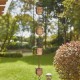 Glitzhome 8.5ft 15-Piece Faux Copper Cup Shaped Rain Chain with V-Shaped Gutter Clip