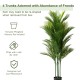 Glitzhome 5ft. Faux Palm Tree in Pot