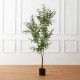 Glitzhome 6ft. Faux Olive Tree in Pot