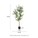 Glitzhome 6ft. Faux Olive Tree in Pot