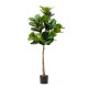 Glitzhome 5ft. Faux Fiddle Leaf Fig Tree in Pot