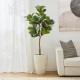Glitzhome 5ft. Faux Fiddle Leaf Fig Tree in Pot
