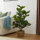 Glitzhome 3.5ft. Faux Fiddle Leaf Fig Tree in Pot