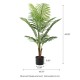 Glitzhome 3.5ft. Faux Areca Palm Tree in Pot