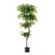 Glitzhome 5ft. Creative Shaped Faux Ficus Tree in Pot