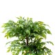 Glitzhome 5ft. Creative Shaped Faux Ficus Tree in Pot
