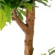 Glitzhome 5ft. Creative Shaped Faux Ficus Tree in Pot