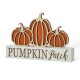 Glitzhome 11.75"L Fall Wooden "PUMPKIN PATCH" Pumpkins Table Sign