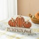 Glitzhome 11.75"L Fall Wooden "PUMPKIN PATCH" Pumpkins Table Sign