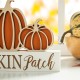 Glitzhome 11.75"L Fall Wooden "PUMPKIN PATCH" Pumpkins Table Sign