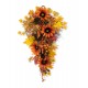 Glitzhome 27"H Fall Sunflower, Maple Leaf and Berry Swag