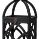 Glitzhome Set of 2 Farmhouse Church Window Wood/Metal Black Lanterns