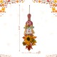 Glitzhome 26"H  Fall Wooden Scarecrow Floral Door Hanger